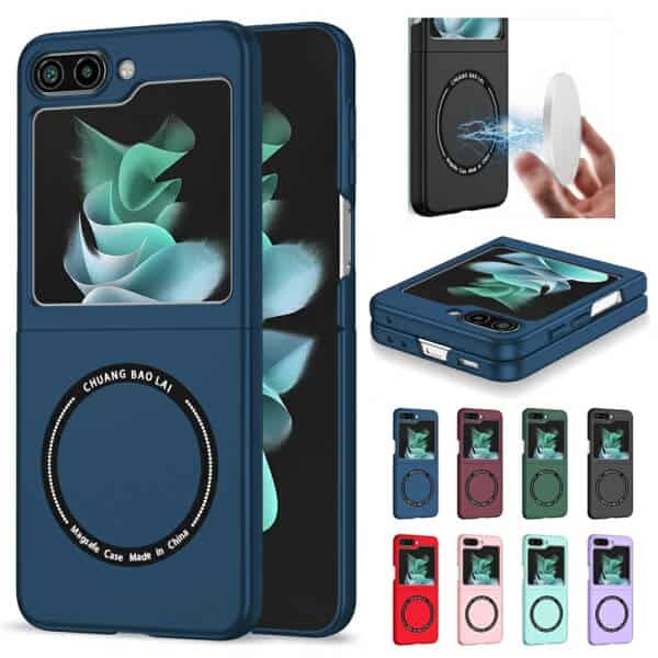 For Samsung Galaxy Z Flip 5 Magsafe Magnetic Wireless Charging Shockproof Case Cover For Samsung Galaxy Z Flip 5 Magsafe Magnetic Wireless Charging Shockproof Case Cover